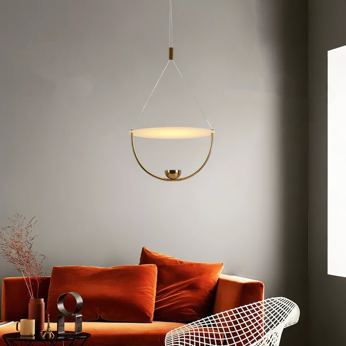 Vecaros Moderne Minimaliste Disque Pendentif Lampe - Neutralighting