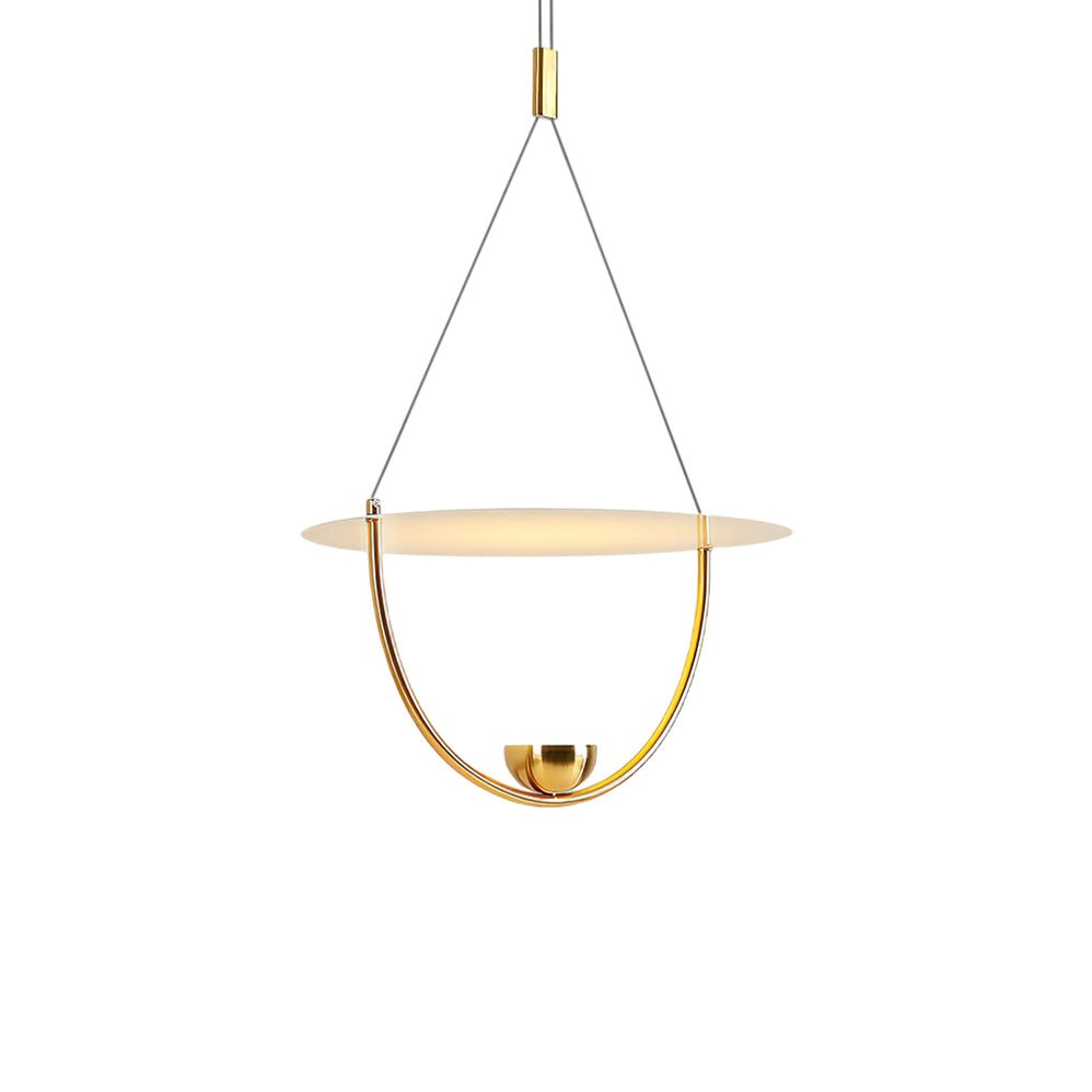 Vecaros Moderne Minimaliste Disque Pendentif Lampe - Neutralighting