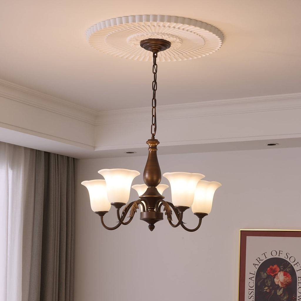 Uveleth Chandelier Verre Élégance Traditionnelle - Neutralighting