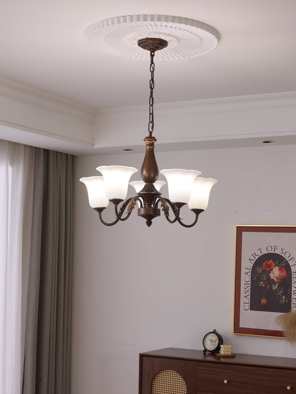 Uveleth Chandelier Verre Élégance Traditionnelle - Neutralighting