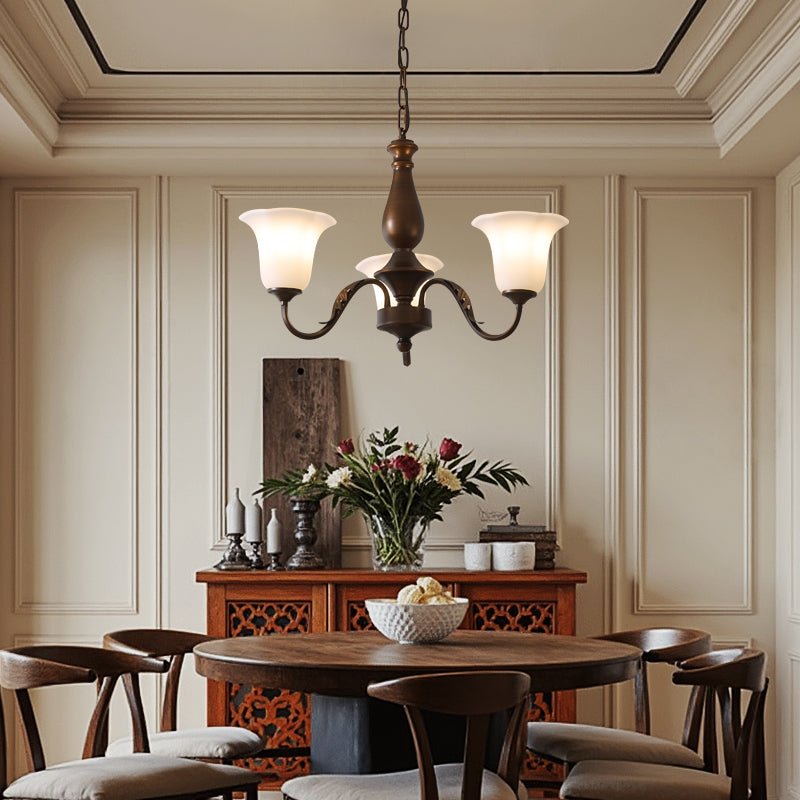 Uveleth Chandelier Verre Élégance Traditionnelle - Neutralighting