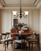 Uveleth Chandelier Verre Élégance Traditionnelle - Neutralighting
