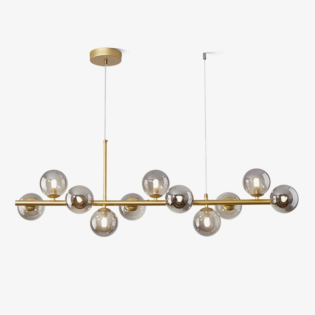 Lustra Chandelier Globe en Verre Doré - Neutralighting