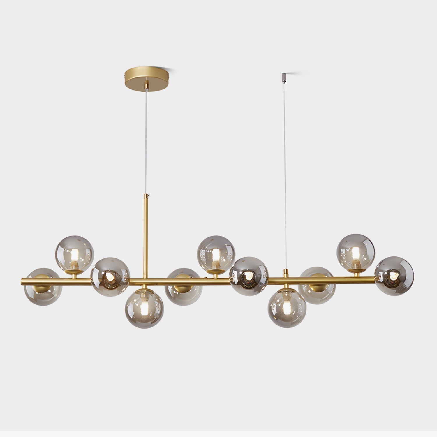 Lustra Chandelier Globe en Verre Doré - Neutralighting