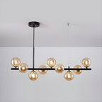 Lustra Chandelier Globe en Verre Doré - Neutralighting