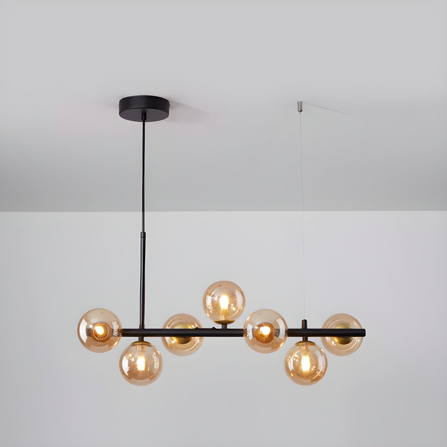 Lustra Chandelier Globe en Verre Doré - Neutralighting