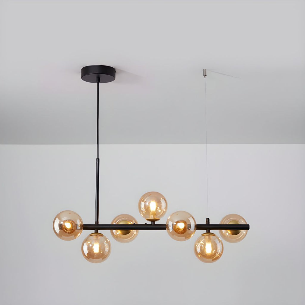 Lustra Chandelier Globe en Verre Doré - Neutralighting