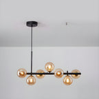 Lustra Chandelier Globe en Verre Doré - Neutralighting