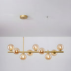 Lustra Chandelier Globe en Verre Doré - Neutralighting