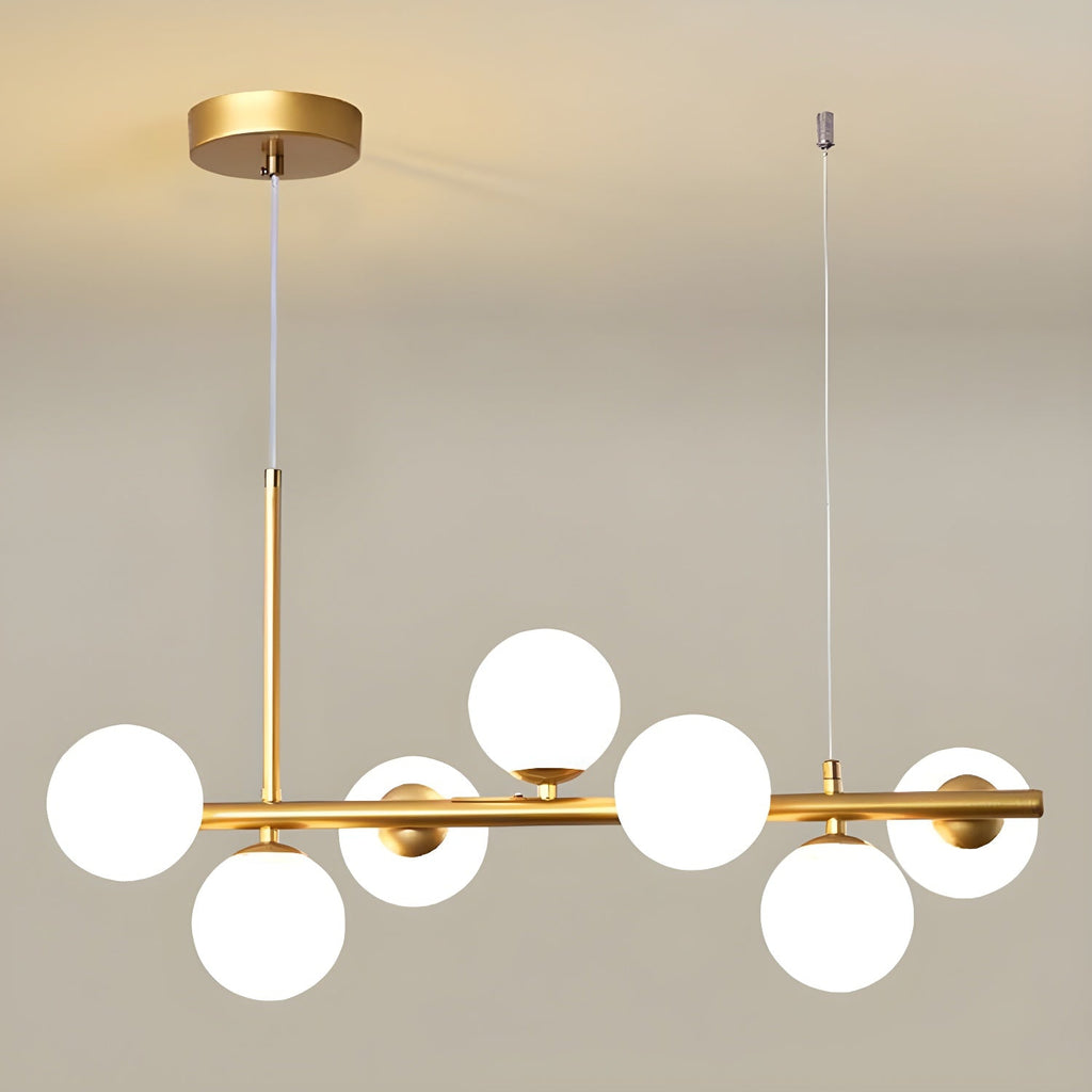 Lustra Chandelier Globe en Verre Doré - Neutralighting