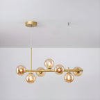 Lustra Chandelier Globe en Verre Doré - Neutralighting