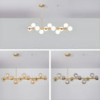 Lustra Chandelier Globe en Verre Doré - Neutralighting