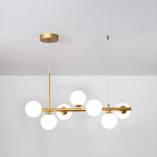 Lustra Chandelier Globe en Verre Doré - Neutralighting