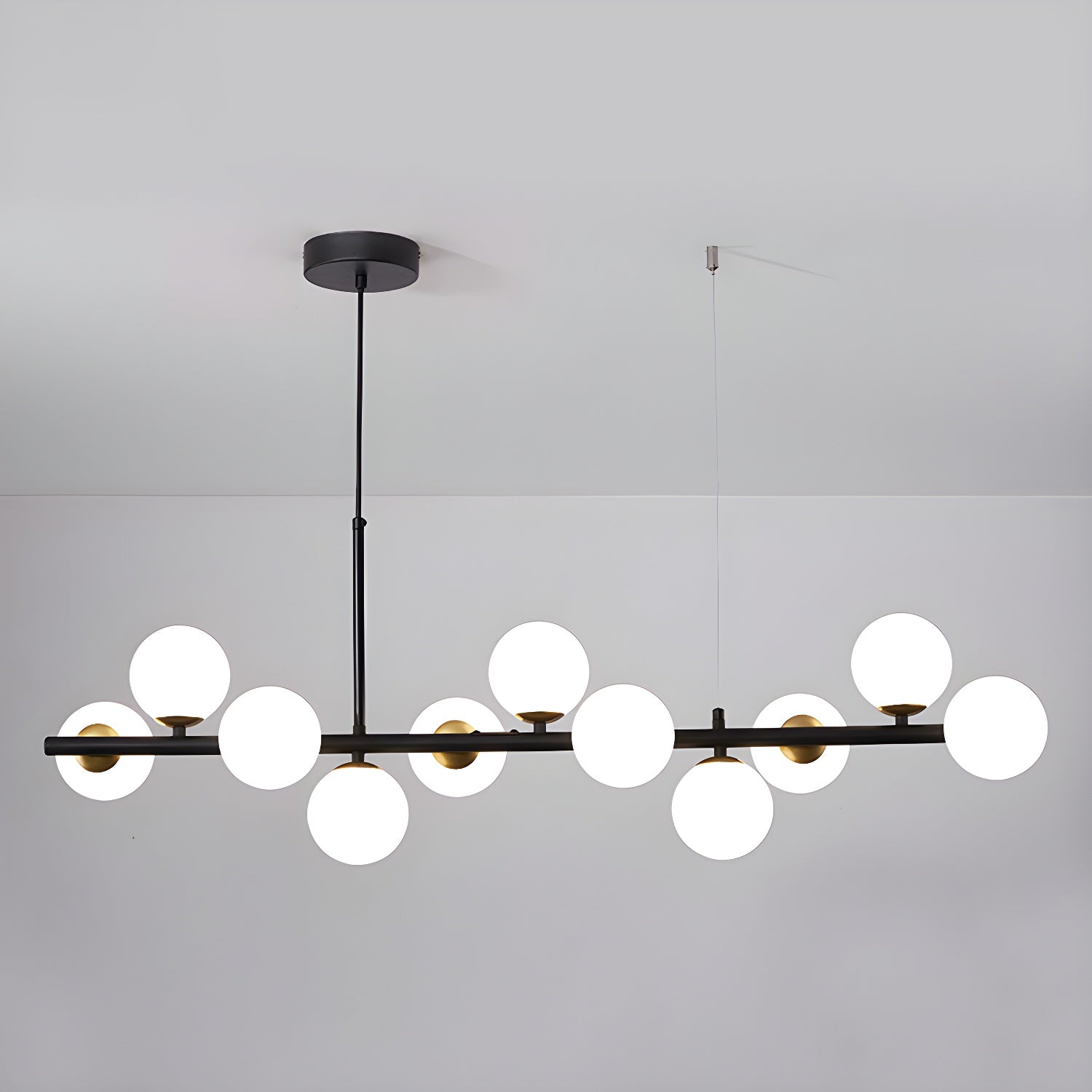 Lustra Chandelier Globe en Verre Doré - Neutralighting