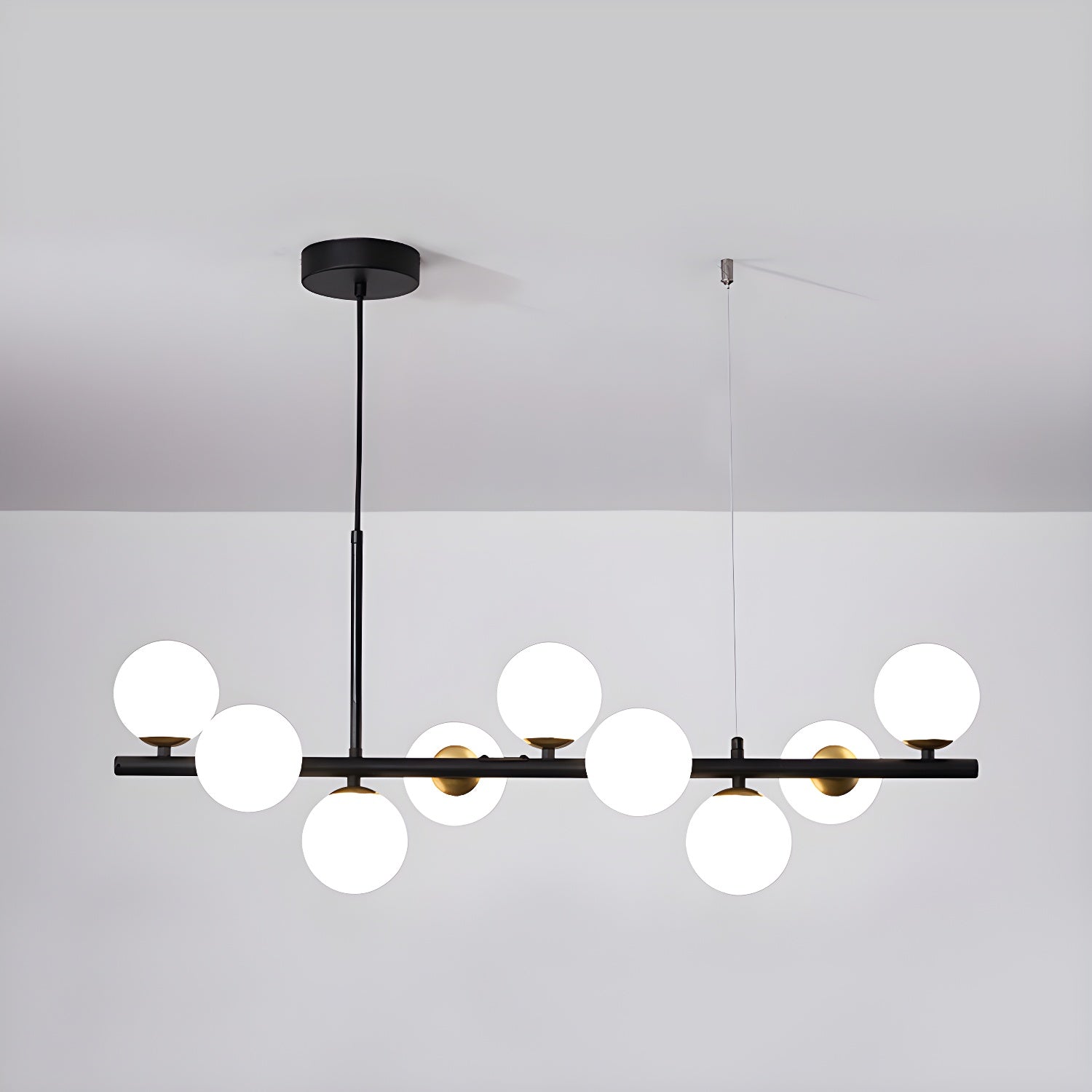 Lustra Chandelier Globe en Verre Doré - Neutralighting