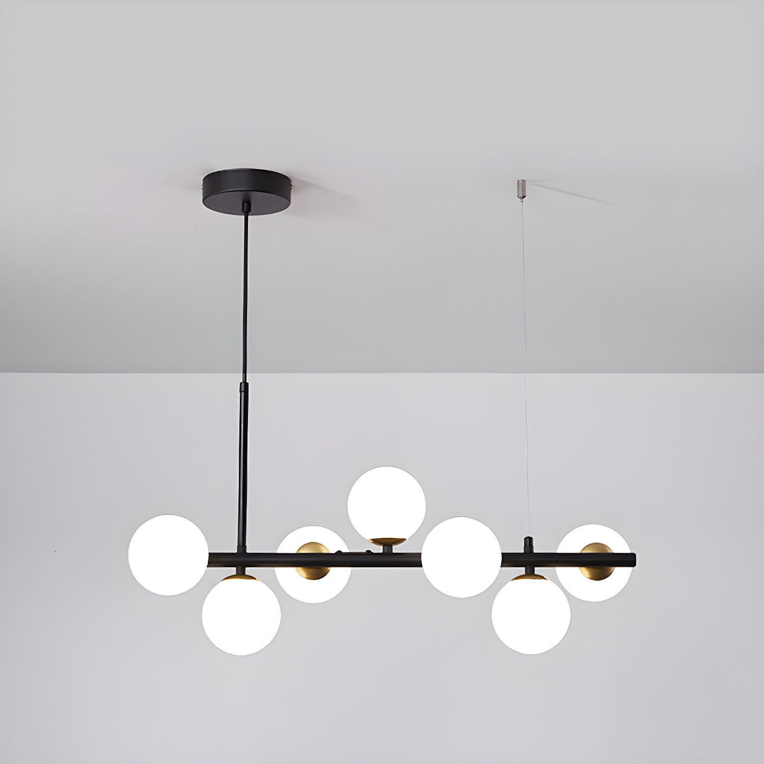 Lustra Chandelier Globe en Verre Doré - Neutralighting