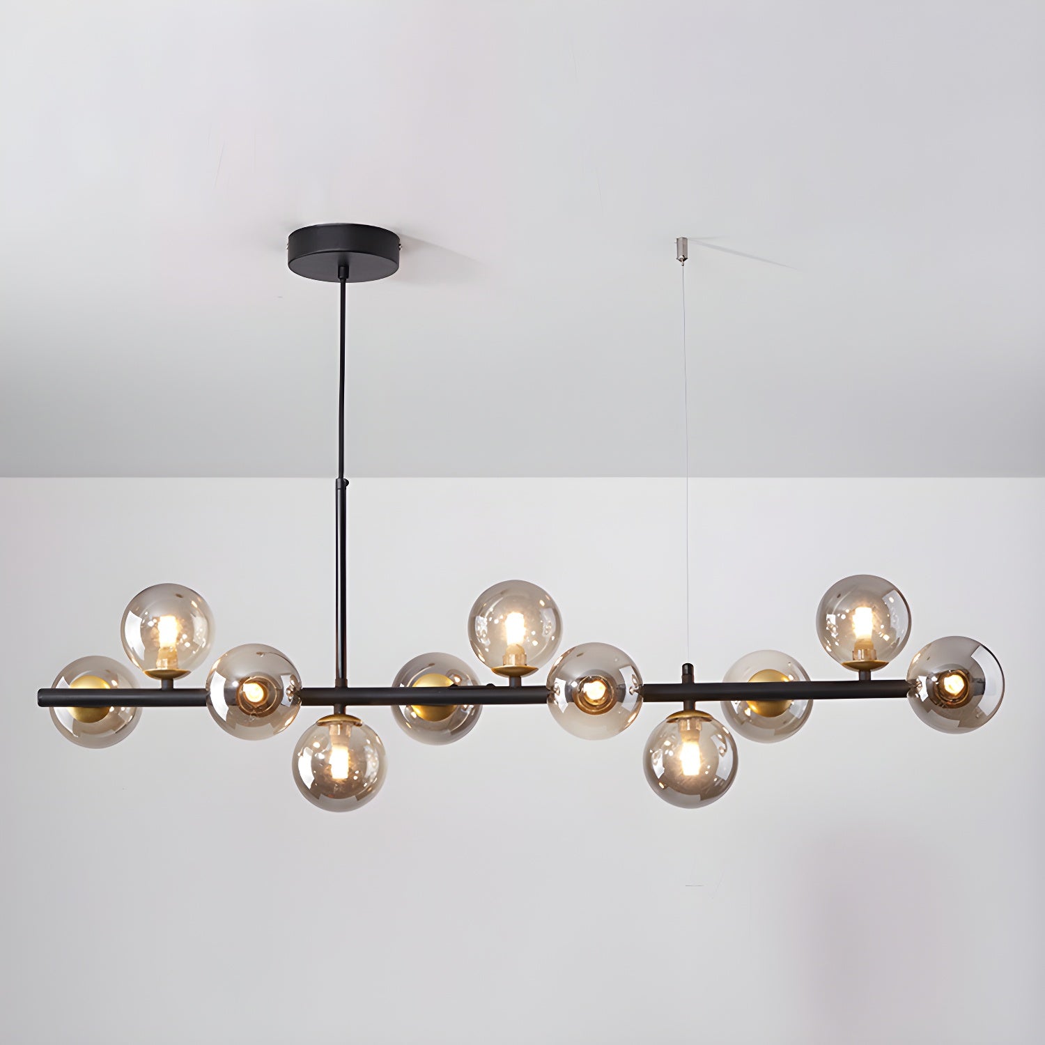 Lustra Chandelier Globe en Verre Doré - Neutralighting