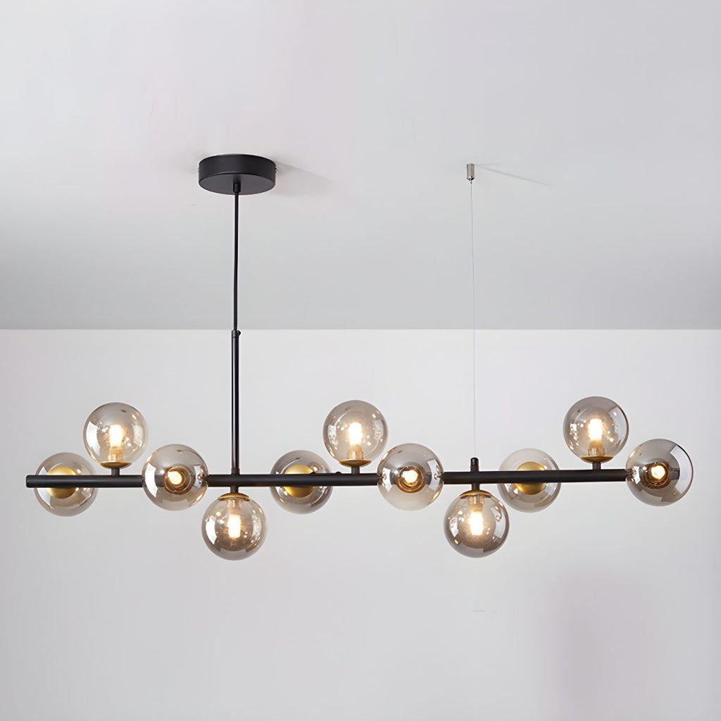 Lustra Chandelier Globe en Verre Doré - Neutralighting