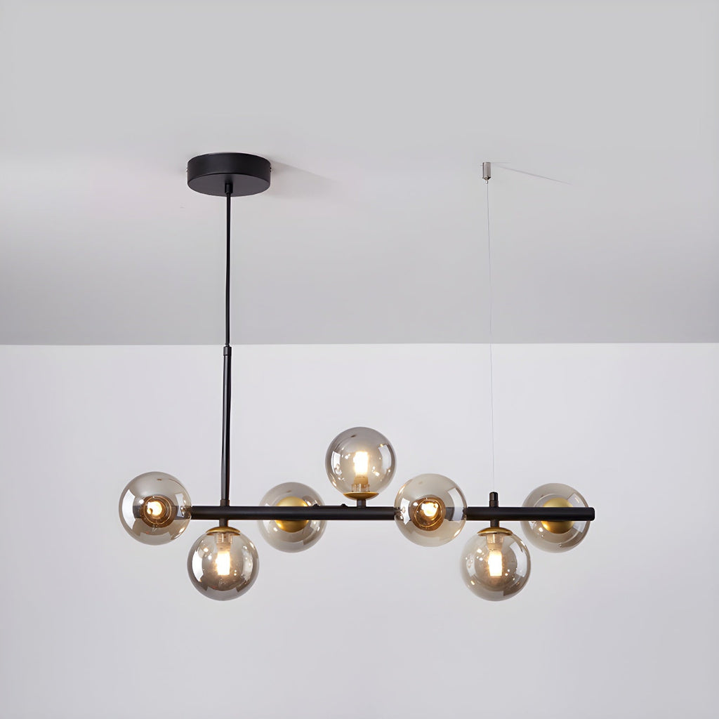 Lustra Chandelier Globe en Verre Doré - Neutralighting