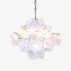 Aurora Lustre Iridescent Murano Disque Superposé - Neutralighting