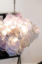 Aurora Lustre Iridescent Murano Disque Superposé - Neutralighting