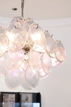 Aurora Lustre Iridescent Murano Disque Superposé - Neutralighting