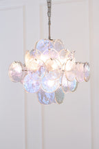 Aurora Lustre Iridescent Murano Disque Superposé - Neutralighting