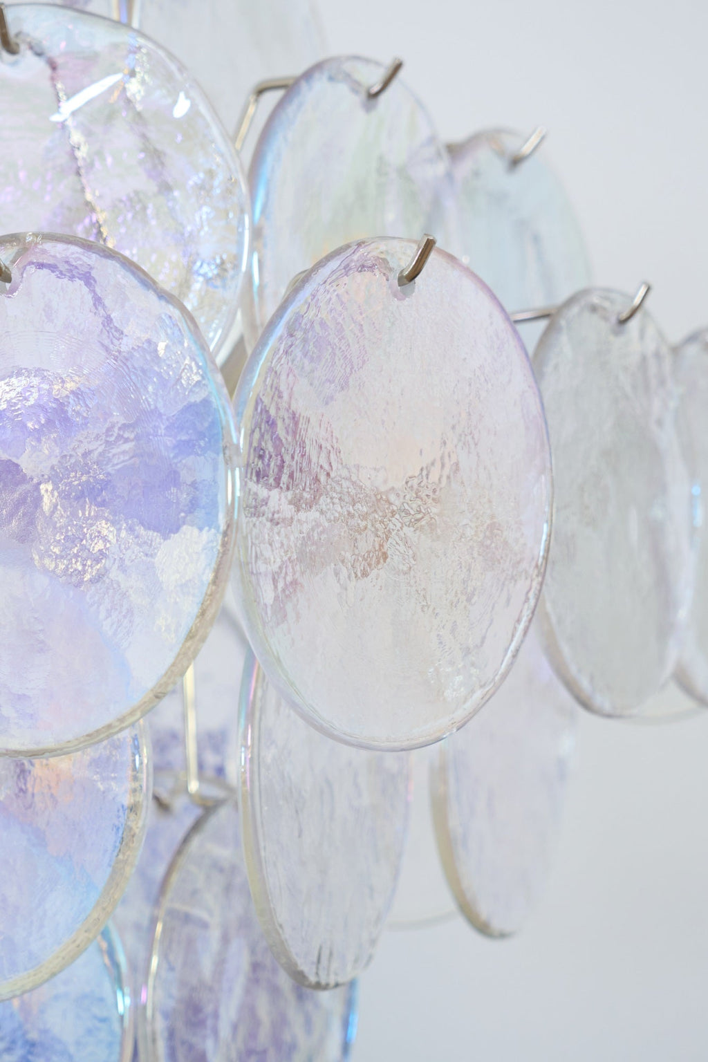 Aurora Lustre Iridescent Murano Disque Superposé - Neutralighting