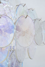 Aurora Lustre Iridescent Murano Disque Superposé - Neutralighting