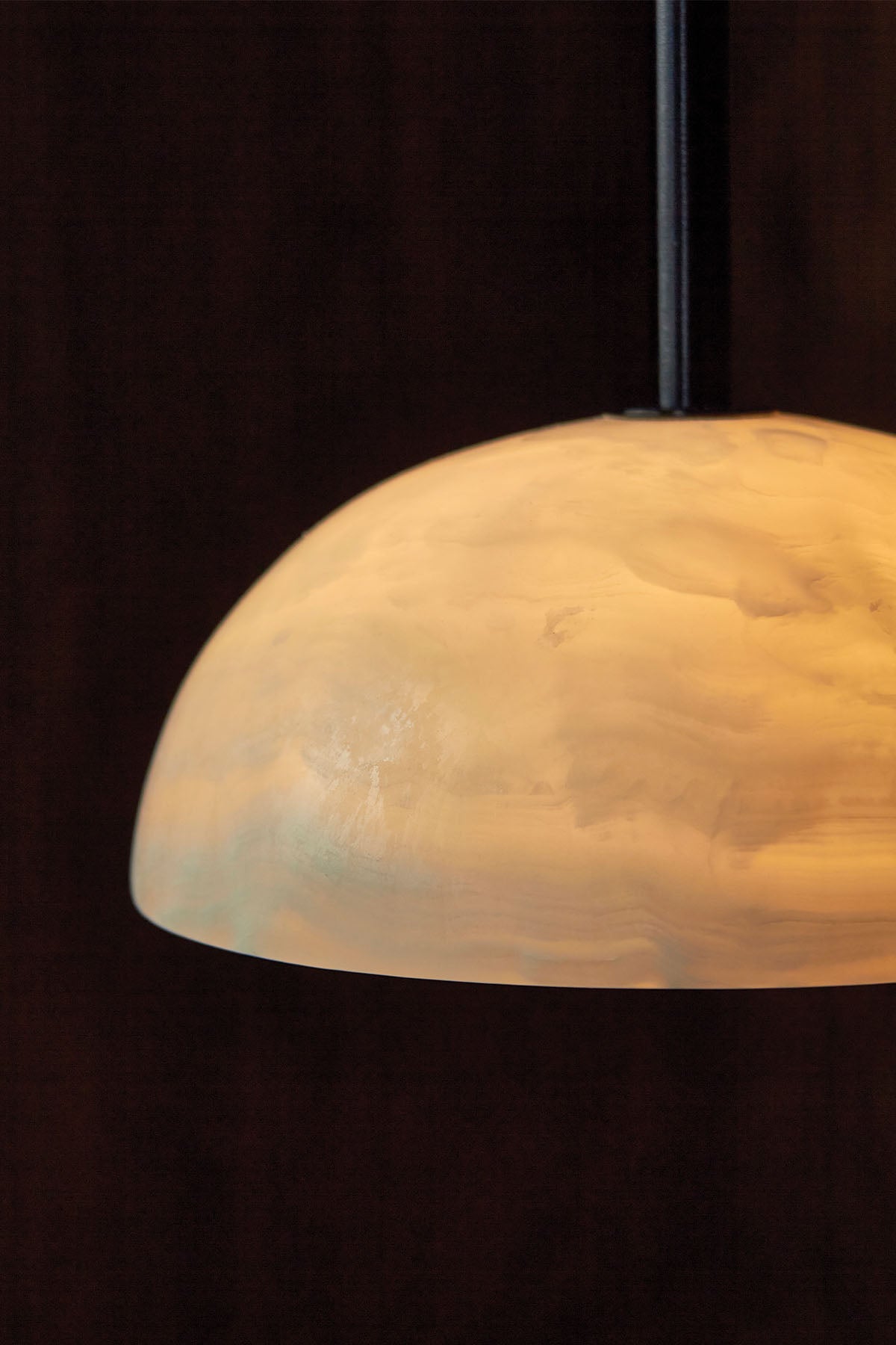 Aurelia Moderne Minimaliste Élégance Laiton Métal Verre Suspension - Neutralighting
