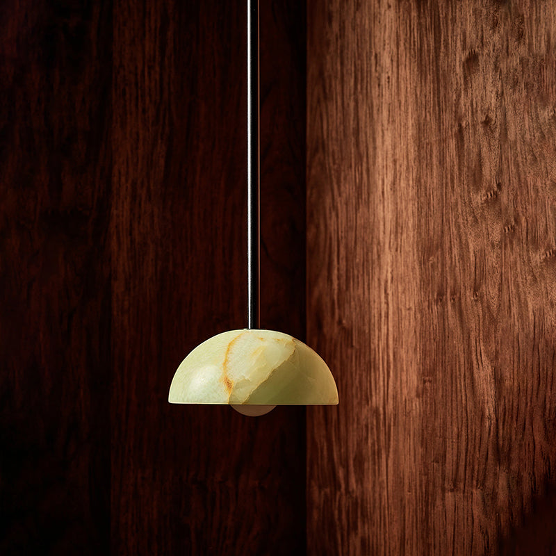 Aurelia Moderne Minimaliste Élégance Laiton Métal Verre Suspension - Neutralighting