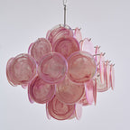 Aurora Lustre Rose Verre Disque Superposé Romantique - Neutralighting