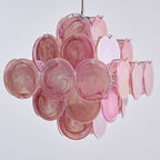 Aurora Lustre Rose Verre Disque Superposé Romantique - Neutralighting