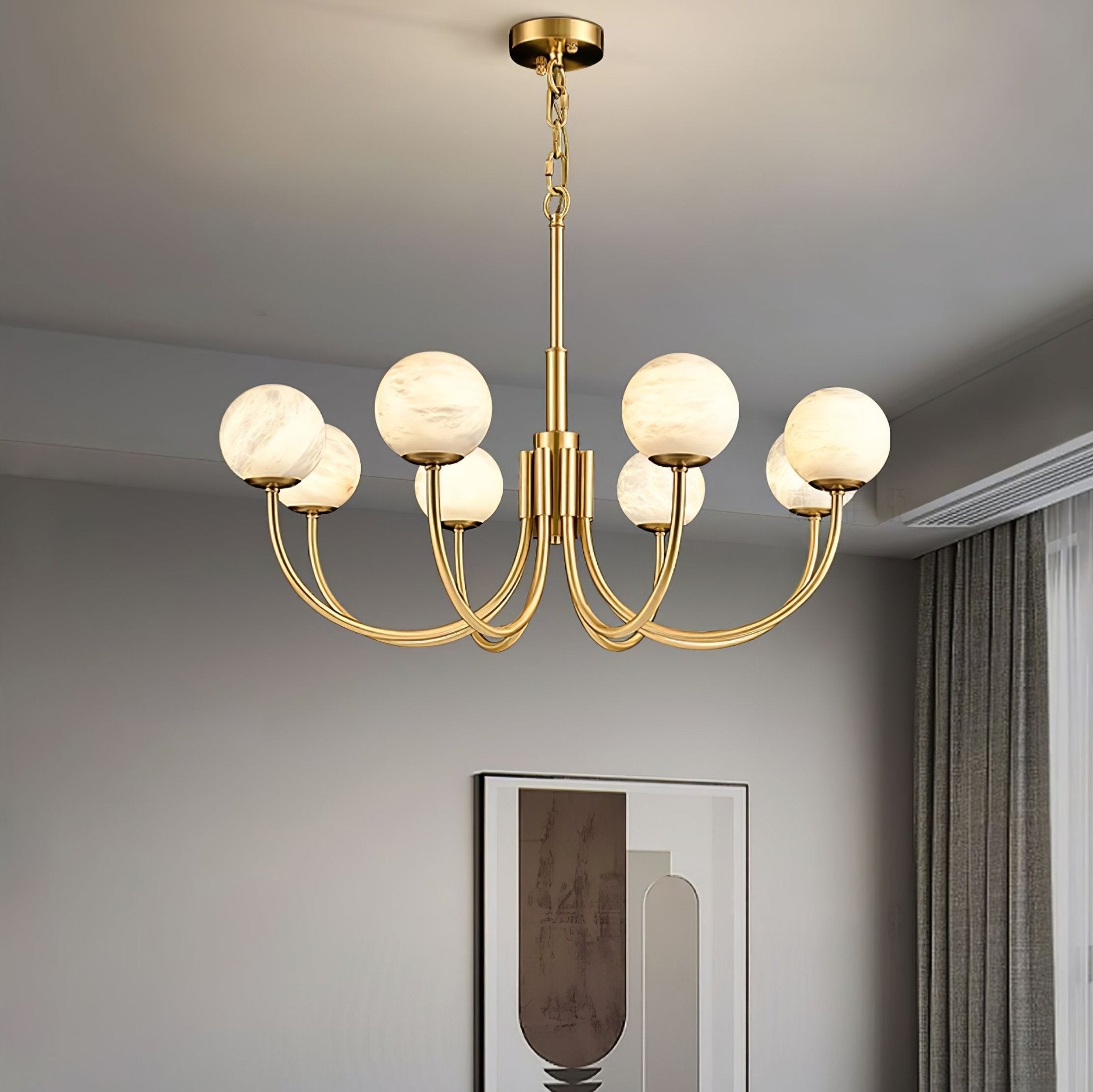 Alira Chandelier Vintage en Albâtre - Neutralighting