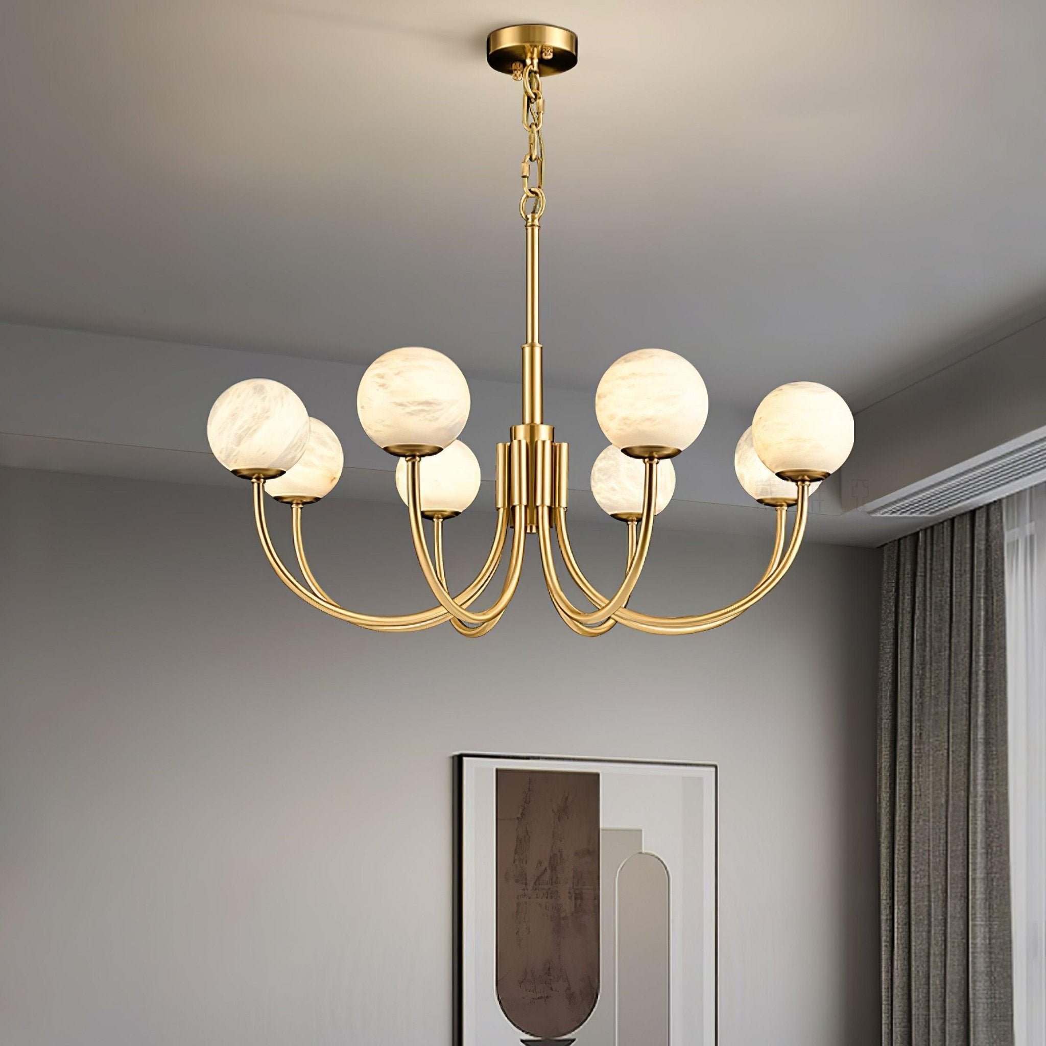 Alira Chandelier Vintage en Albâtre - Neutralighting