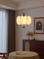 Calithra Lampe Pendante en Tissu et Bois - Neutralighting