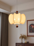Calithra Lampe Pendante en Tissu et Bois - Neutralighting