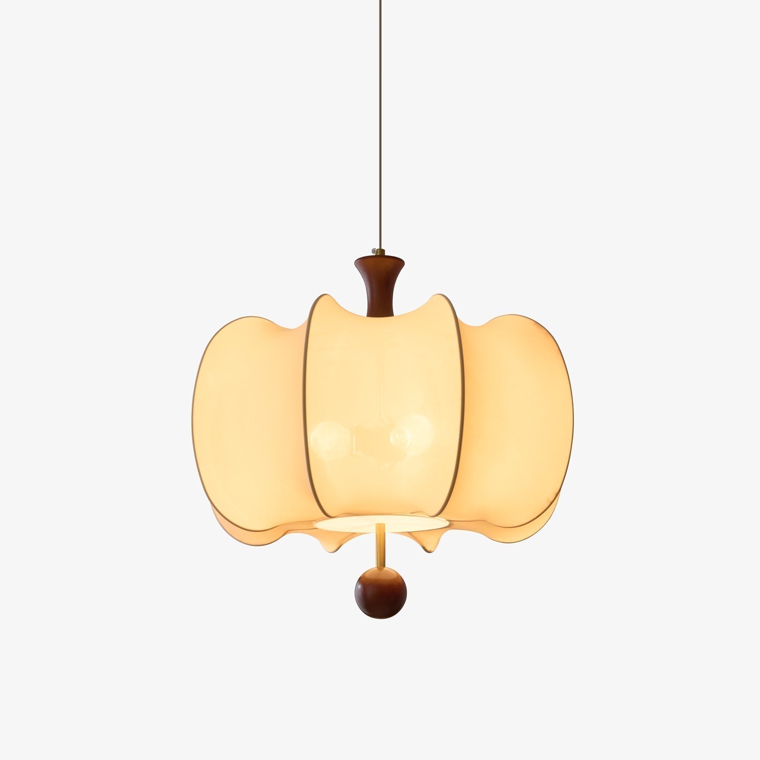 Calithra Lampe Pendante en Tissu et Bois - Neutralighting