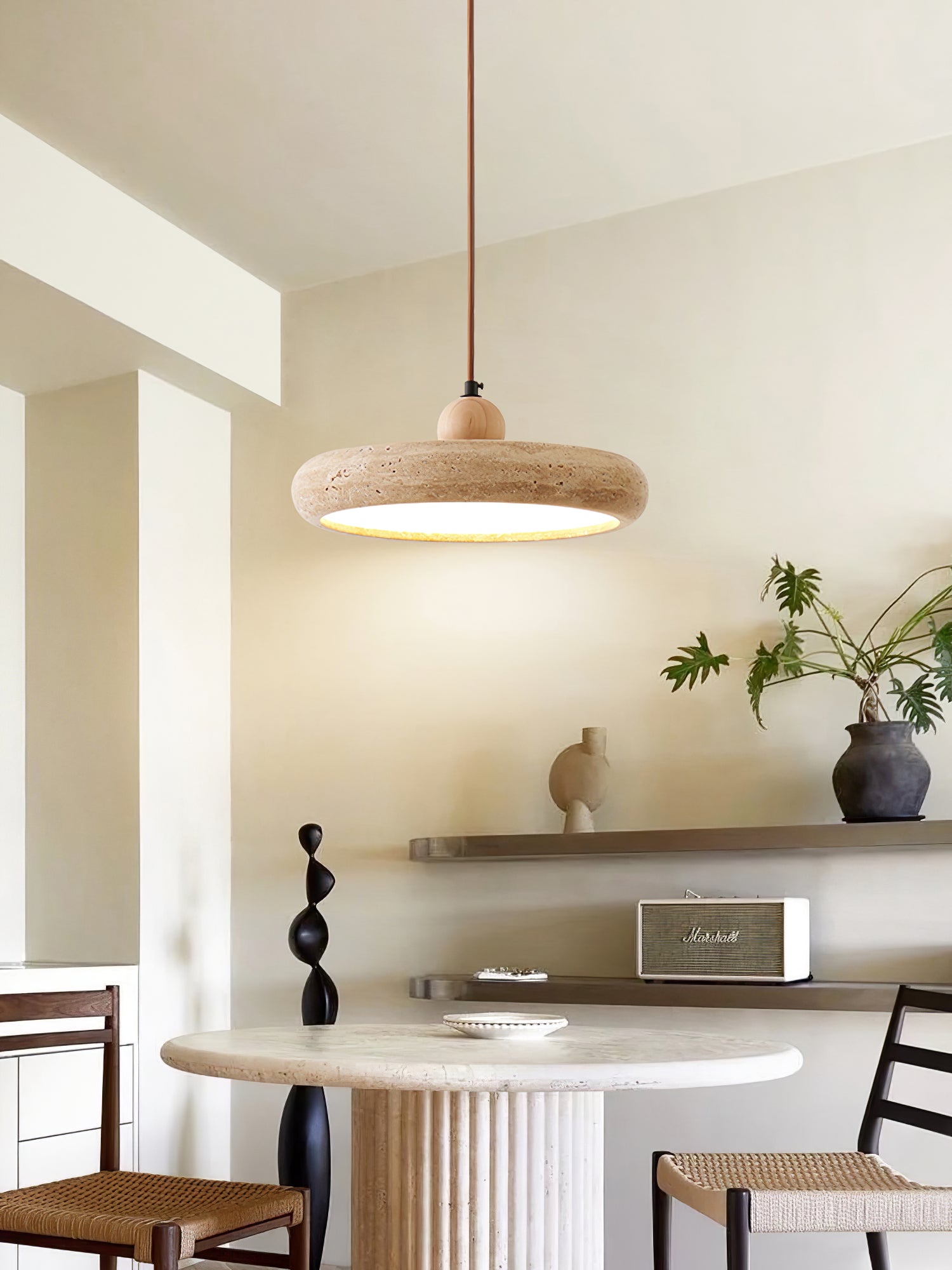 Zesolor Suspension en Travertin Minimaliste - Neutralighting