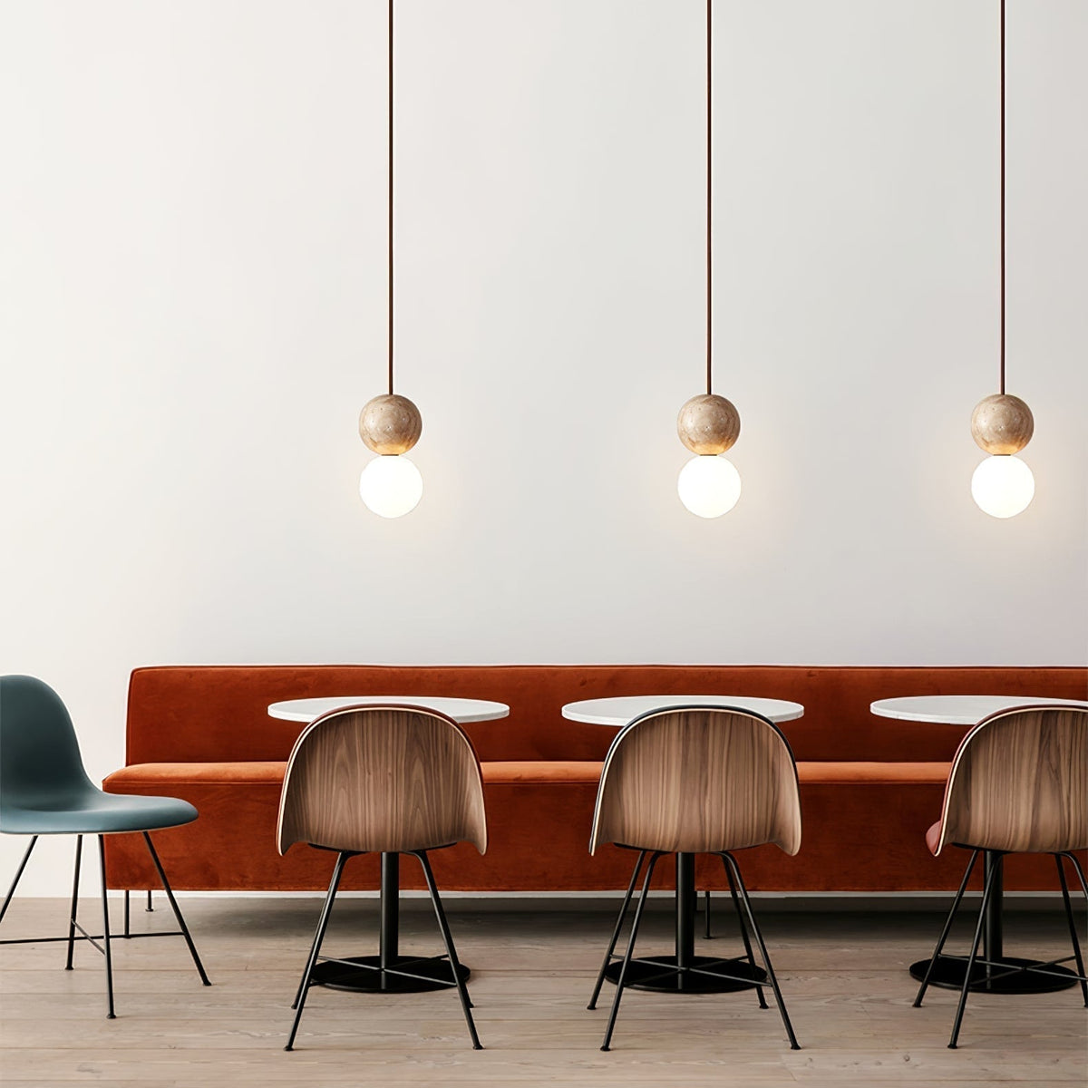 Luna Travertin Pendentif Lumière - Neutralighting