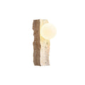 Aureum Moderne Minimaliste Verre Travertin Applique Murale - Neutralighting