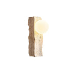Aureum Moderne Minimaliste Verre Travertin Applique Murale - Neutralighting