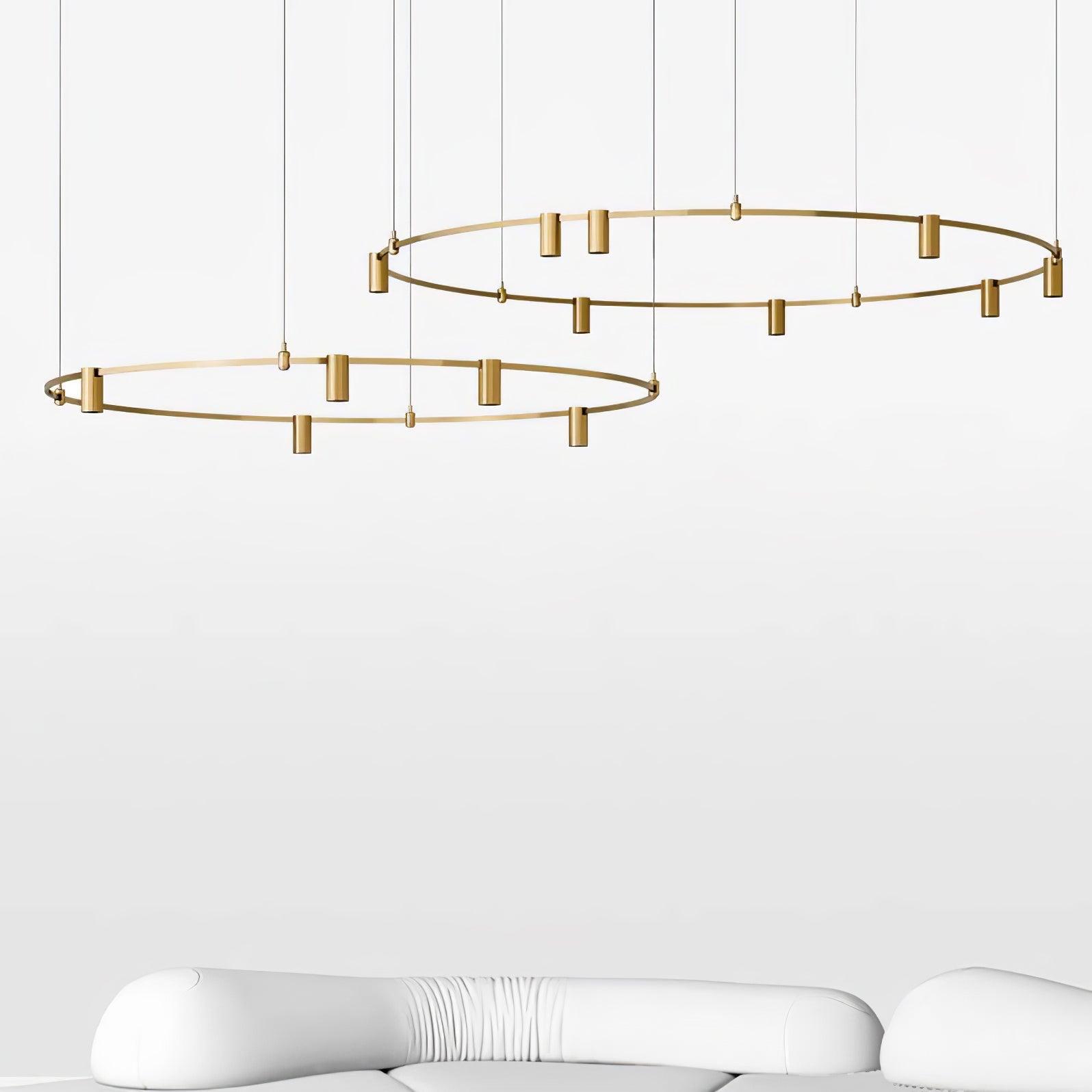 Ivrinir Suspension en Laiton à Anneaux - Neutralighting