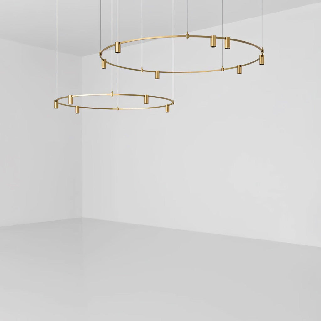 Ivrinir Suspension en Laiton à Anneaux - Neutralighting