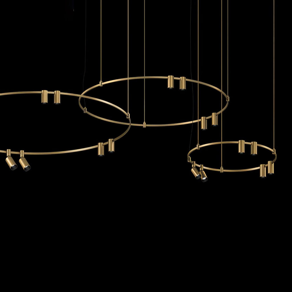 Ivrinir Suspension en Laiton à Anneaux - Neutralighting