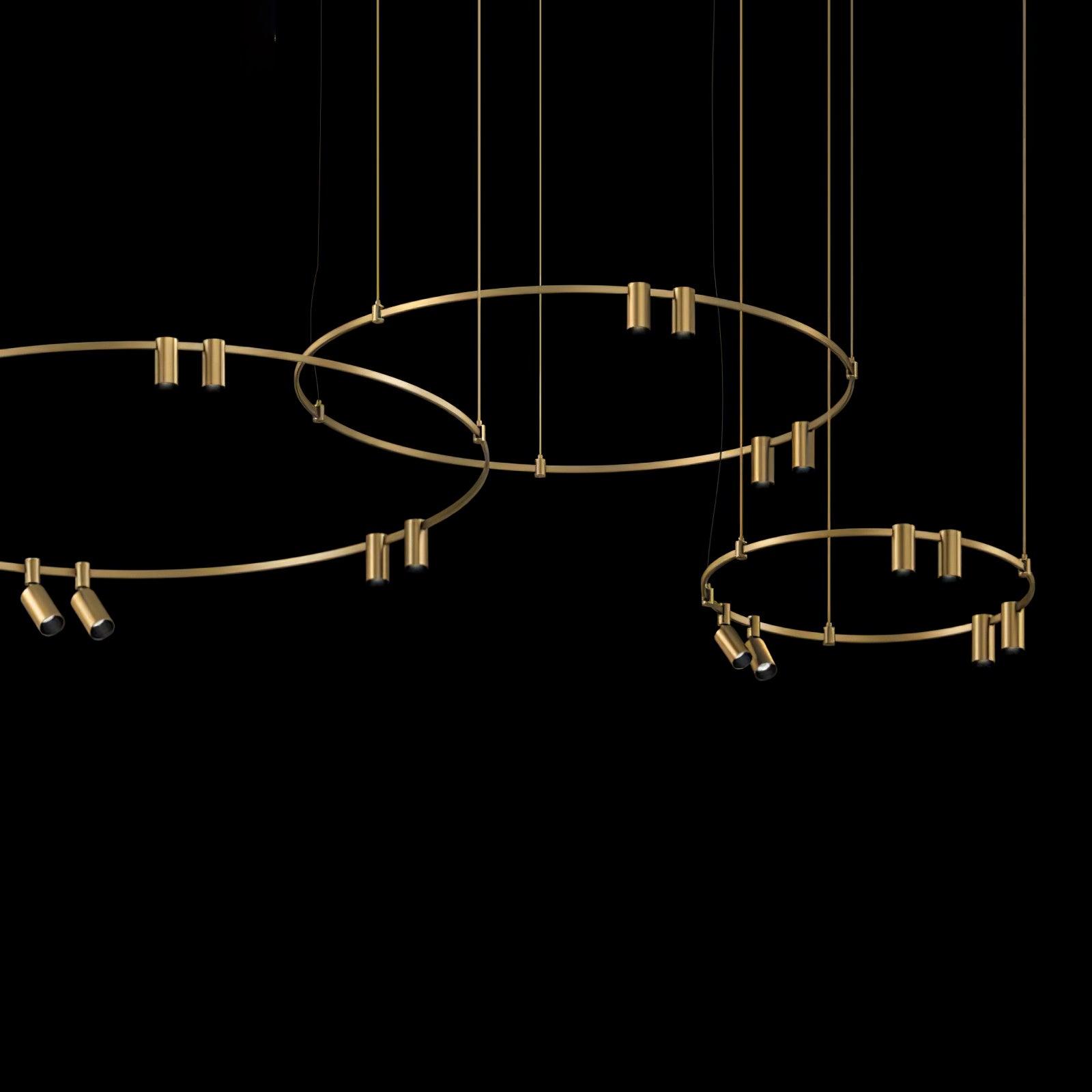 Ivrinir Suspension en Laiton à Anneaux - Neutralighting