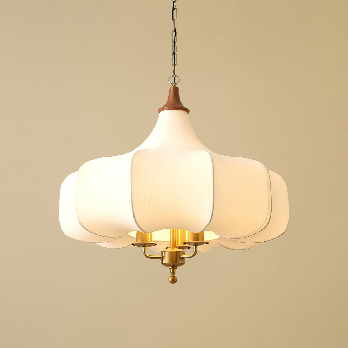 Fioren Tissu Bois Pendentif Lumière - Neutralighting