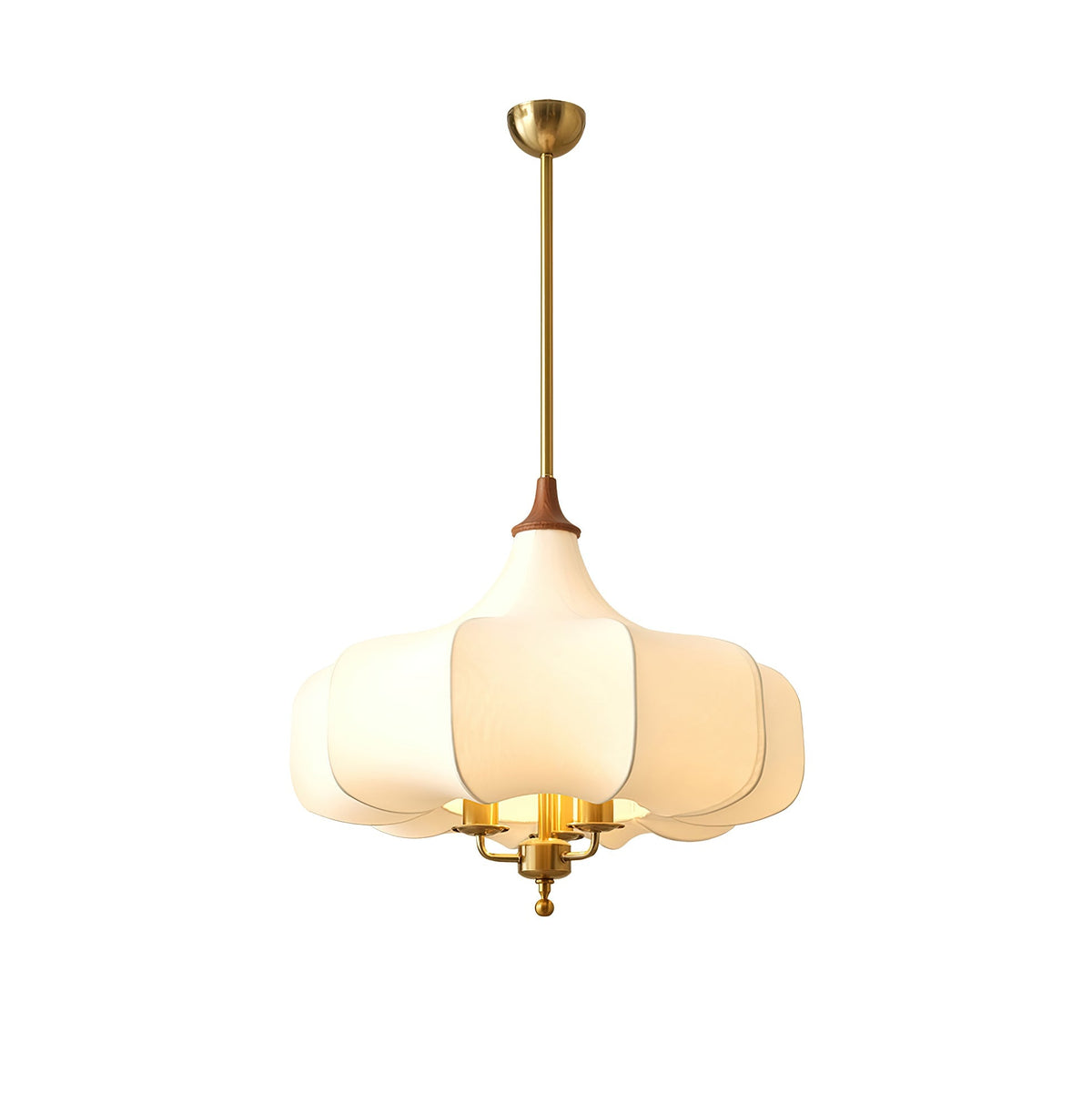 Fioren Tissu Bois Pendentif Lumière - Neutralighting