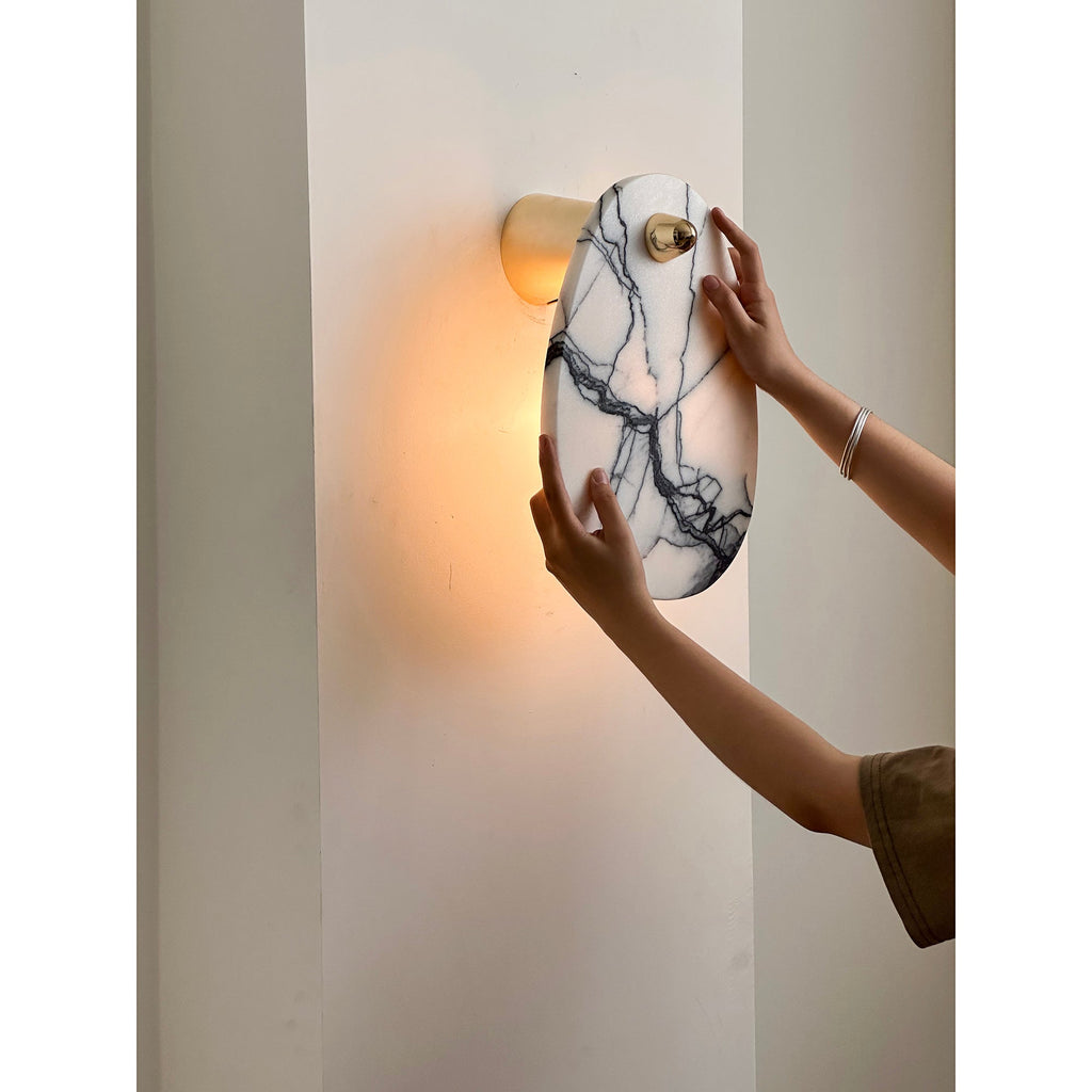 Norduvys Moderne Luxuriouse Métal Marbre Applique Murale - Neutralighting