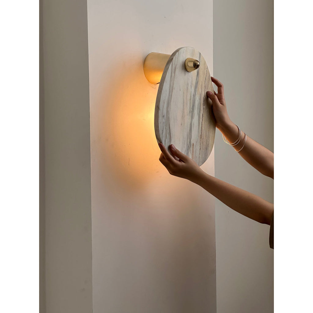 Norduvys Moderne Luxuriouse Métal Marbre Applique Murale - Neutralighting